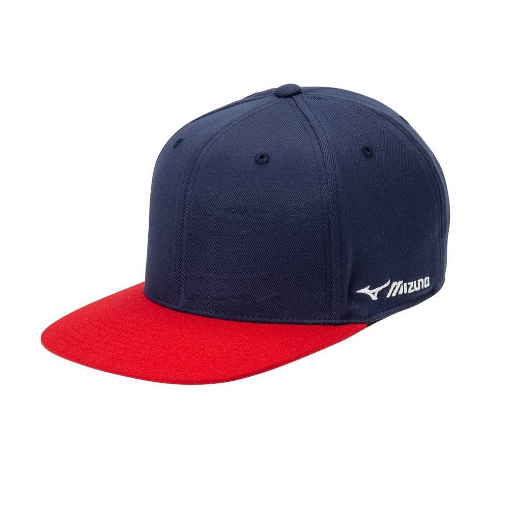 Cappello Mizuno Team Snapback Donna - Blu Marino/Rosse - 19856-GZUJ